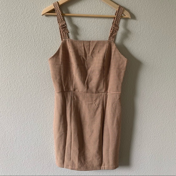 Checkered Red/Orange and Black Papaya Dress - Picture 3 of 5